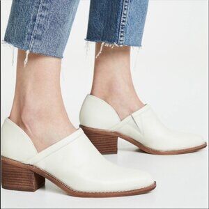 Madewell Ivory Leather Booties 7.5